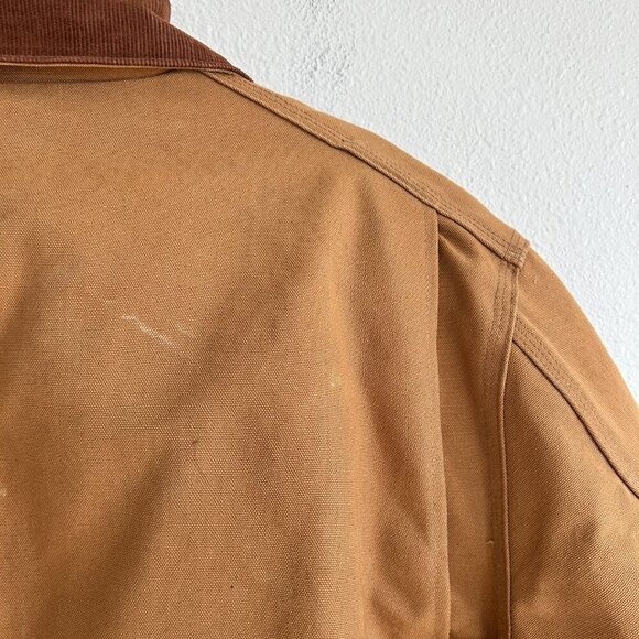 Vtg Carhartt Coat Arctic Quilt Lined Rancher Duck Canvas Chore Workwear - Picture 9 of 15